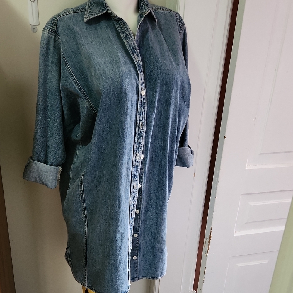 NWT Blue Denim Dress/shirt